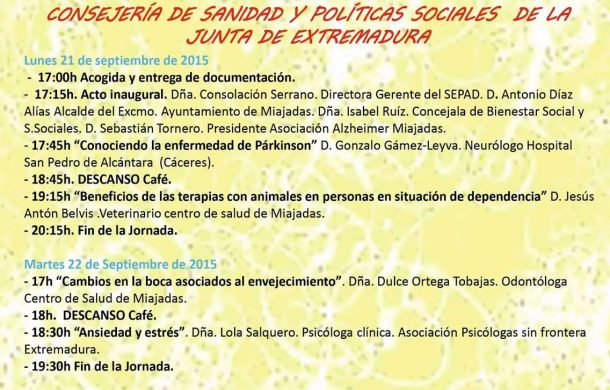 Cartel II Jornadas Salud AFEAM